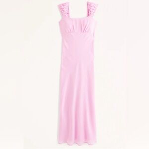 Women’s Abercrombie and Fitch pastel pink maxi dress size xs